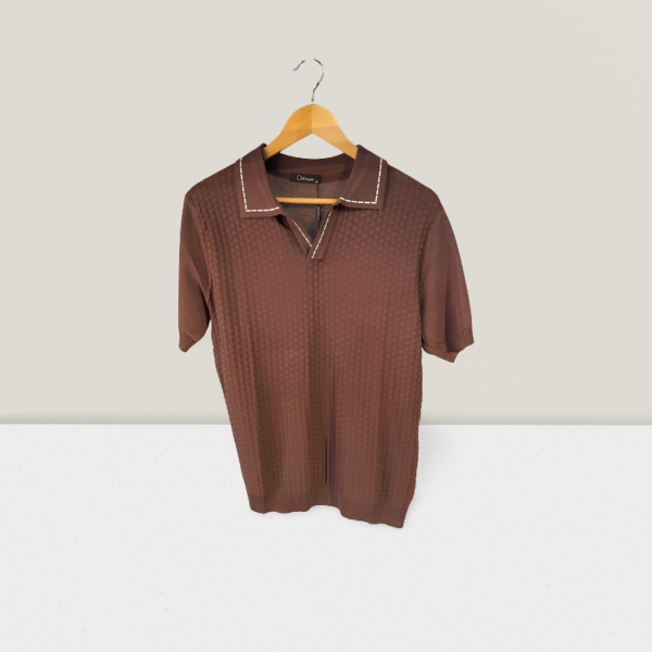 POLO EN MAILLE STRUCTURÉE image