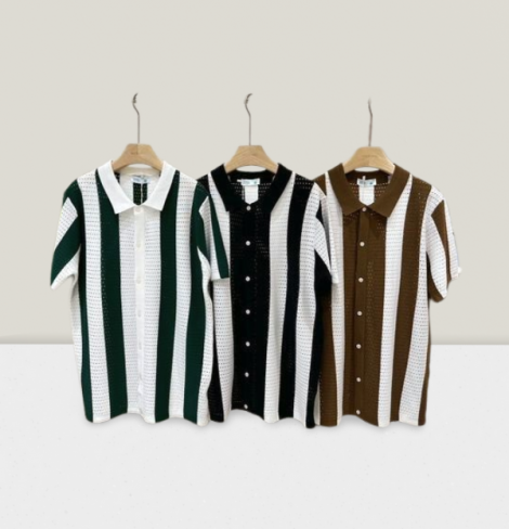 CHEMISE REGULAR FIT EN MAILLE TEXTURÉE image